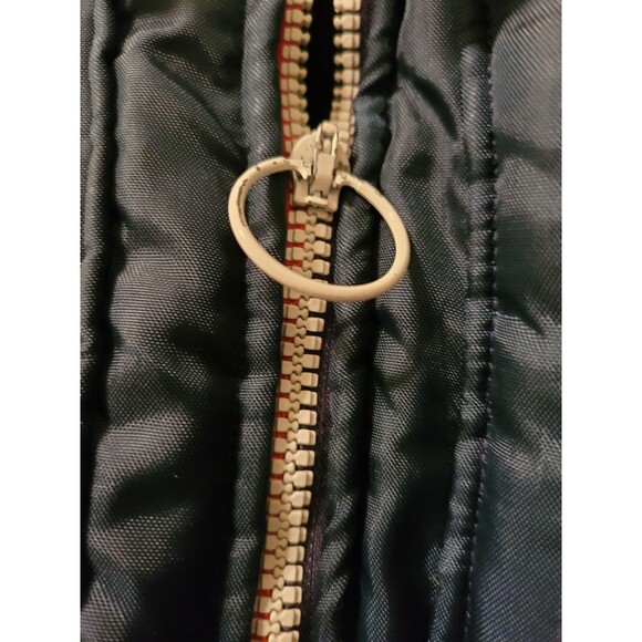 Coveralls VTG 60s mod Snow Ski Suit nylon Stripe jacket coat L XL Teen MOD Unise - Picture 7 of 12